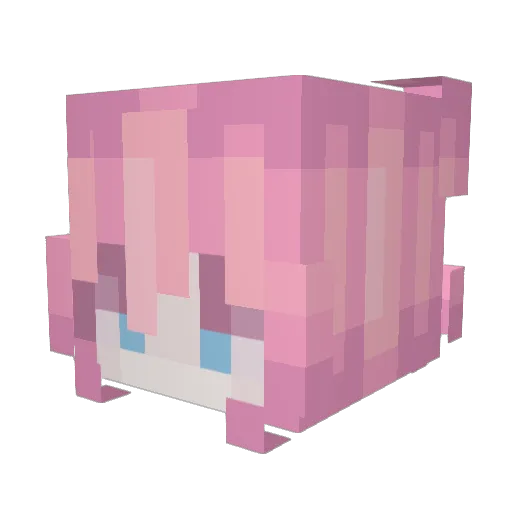 ABCDR12346 Minecraft avatar head, 3D render