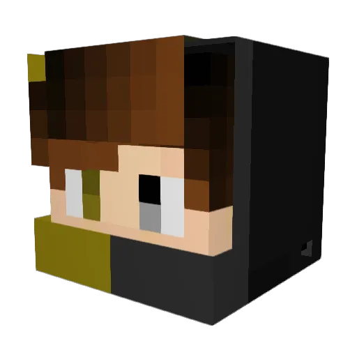ABCTACOS Minecraft avatar head, 3D render