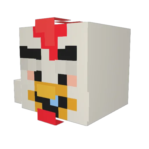 ABCeric1023 Minecraft avatar head, 3D render