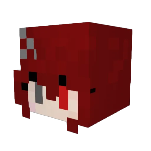 ABCsan_ Minecraft avatar head, 3D render
