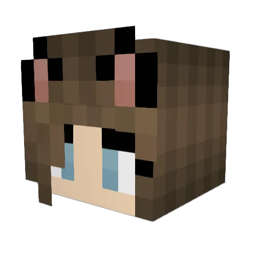 ABDB Minecraft avatar head, 3D render