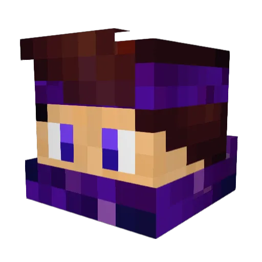 ABDELWAHABx Minecraft avatar head, 3D render