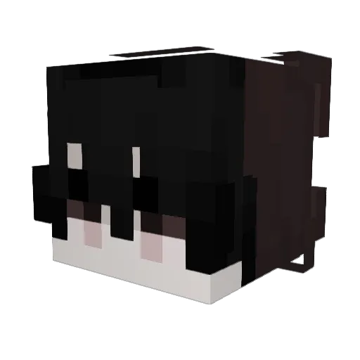 ABDOML Minecraft avatar head, 3D render