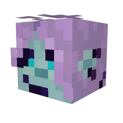 ABEE7533 Minecraft avatar head, 3D render