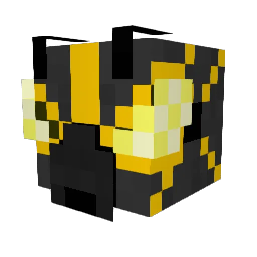 ABEYE Minecraft avatar head, 3D render
