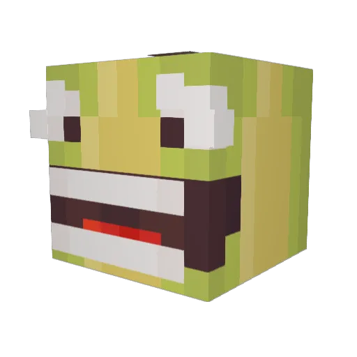 ABG_Clan Minecraft avatar head, 3D render