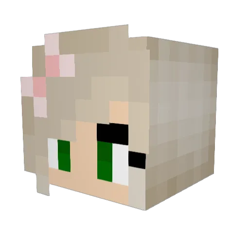 ABGeeks Minecraft avatar head, 3D render
