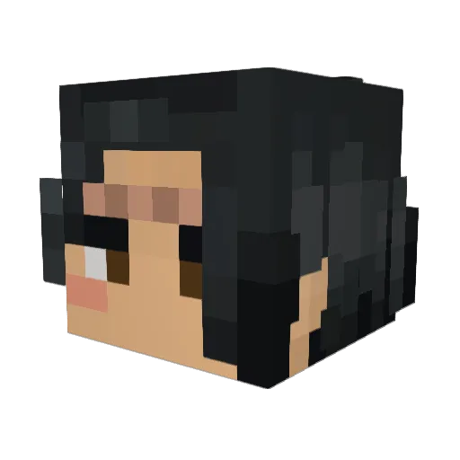 ABGfeetlicker Minecraft avatar head, 3D render