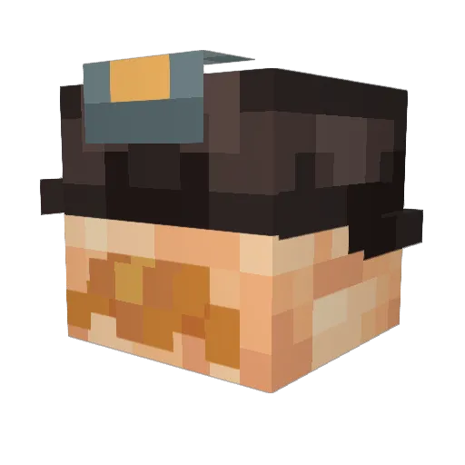 ABINKABONKABUNKA Minecraft avatar head, 3D render