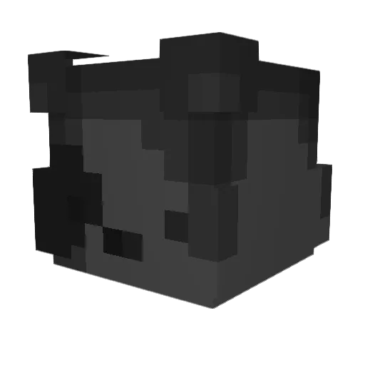 ABIZc Minecraft avatar head, 3D render