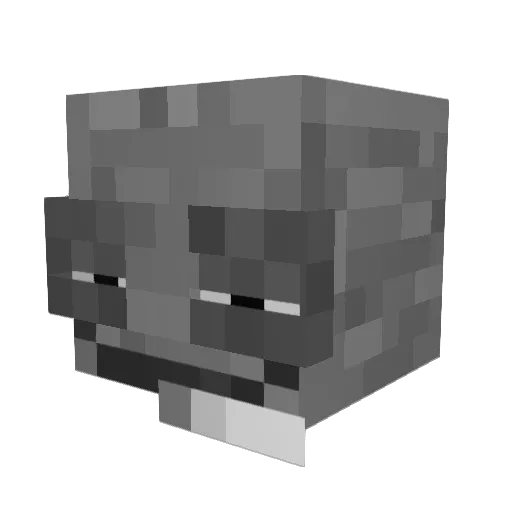 ABJ04 Minecraft avatar head, 3D render