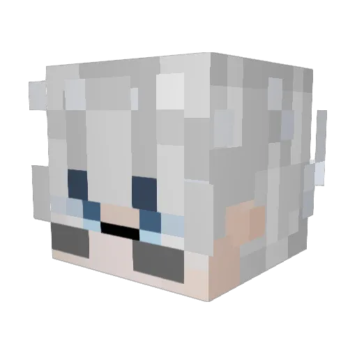 ABKenpachi Minecraft avatar head, 3D render