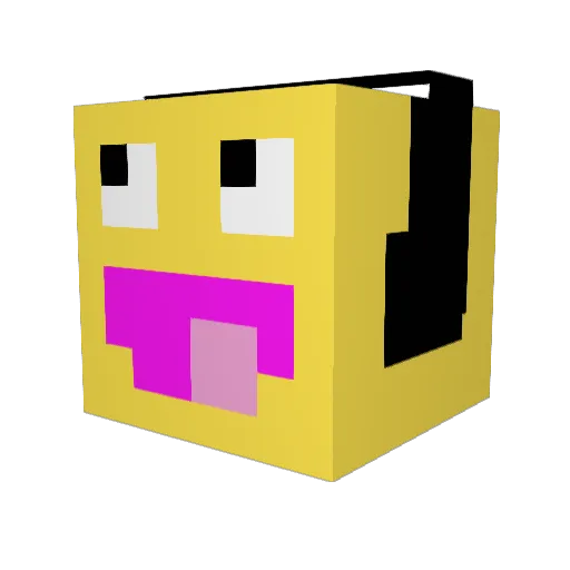 ABL3MARK Minecraft avatar head, 3D render