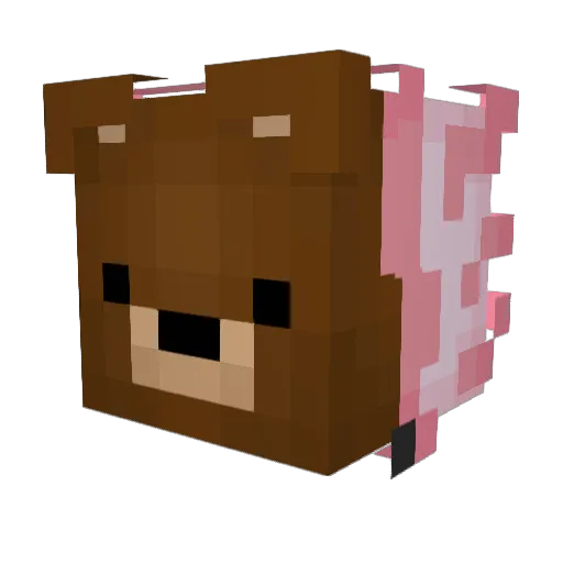 ABLuna7 Minecraft avatar head, 3D render