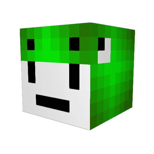 ABOBAZAWR Minecraft avatar head, 3D render