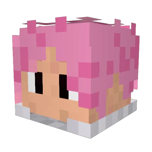ABPIERCE Minecraft avatar head, 3D render