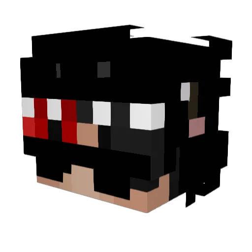 ABQB Minecraft avatar head, 3D render