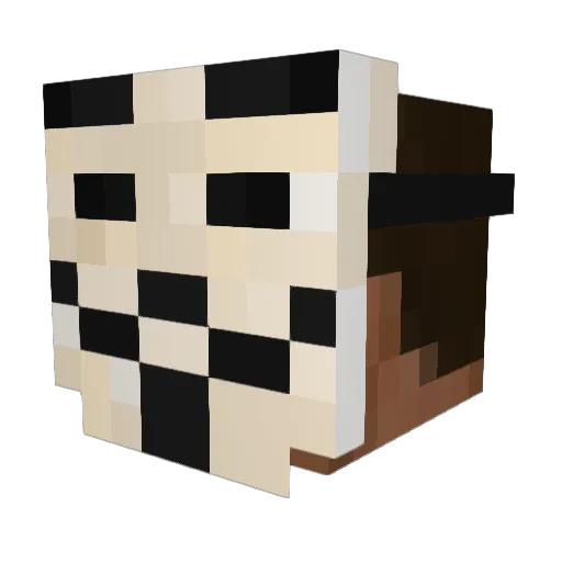 ABRAXLINK Minecraft avatar head, 3D render