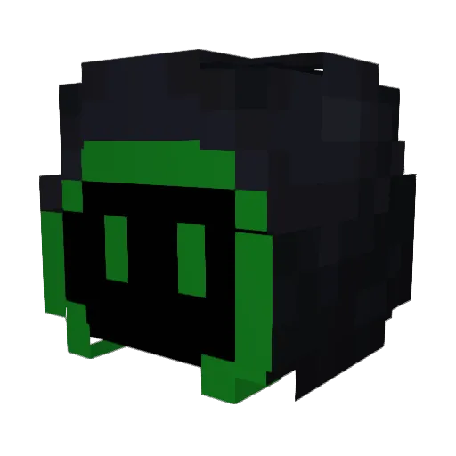 ABRONIUS Minecraft avatar head, 3D render