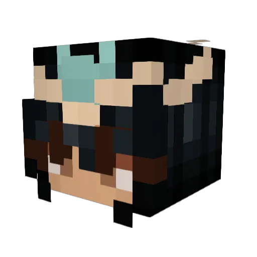 ABUELITATORTILLA Minecraft avatar head, 3D render