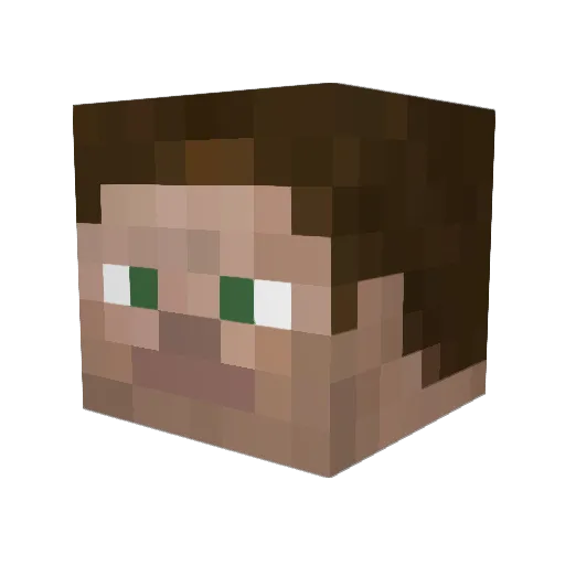 ABULBATRON Minecraft avatar head, 3D render