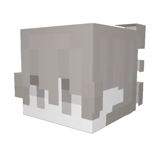 ABYSS_STOCK1 Minecraft avatar head, 3D render