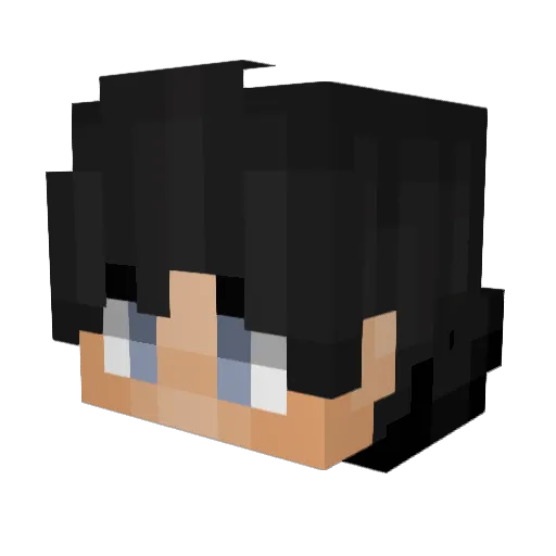 AB_Prod Minecraft avatar head, 3D render