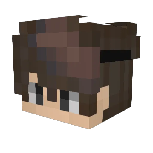 AB_Ratatouille Minecraft avatar head, 3D render