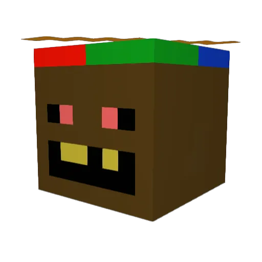 AB_babs Minecraft avatar head, 3D render