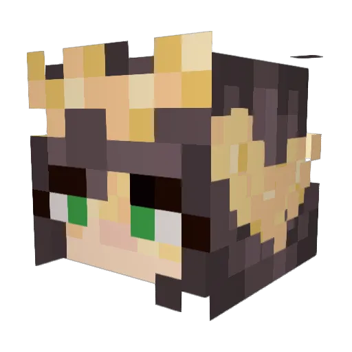 ABananza Minecraft avatar head, 3D render