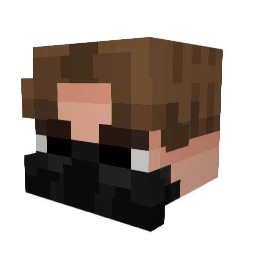 ABlueMoon1 Minecraft avatar head, 3D render