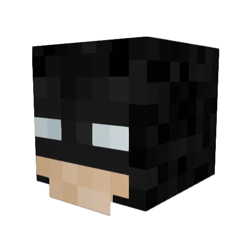 ABoOoF Minecraft avatar head, 3D render