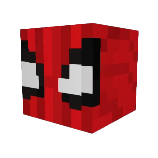 ABooFIT Minecraft avatar head, 3D render