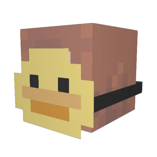 Minecraft-Avatar von ABreadDucky: Kopf als 3D-Render