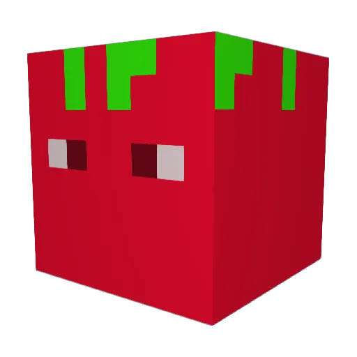 AC29607 Minecraft avatar head, 3D render