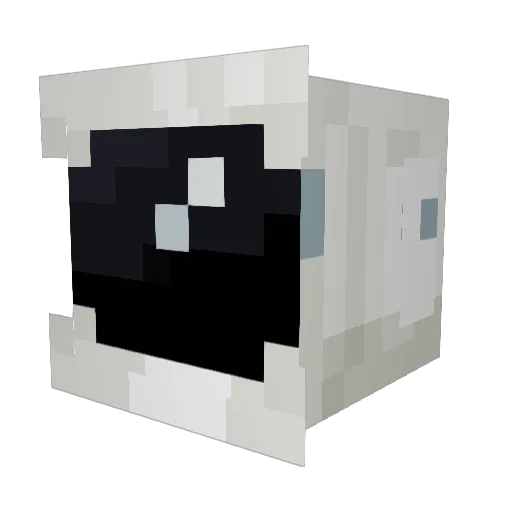 AC3050 Minecraft avatar head, 3D render