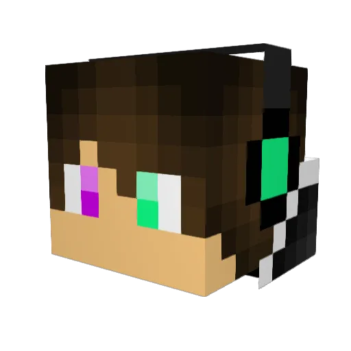 AC3Ale Minecraft avatar head, 3D render