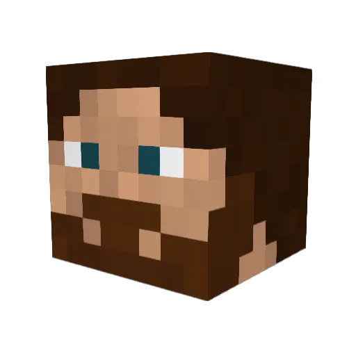 ACABracadabra Minecraft avatar head, 3D render