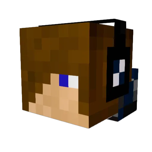 ACAN21 Minecraft avatar head, 3D render