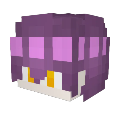 ACB_Choco Minecraft avatar head, 3D render