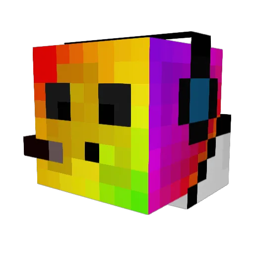 ACC2010 Minecraft avatar head, 3D render