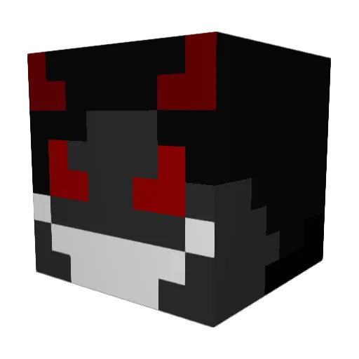 ACCBEAMEDBYlN0 Minecraft avatar head, 3D render