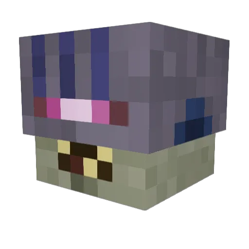 ACCELEN Minecraft avatar head, 3D render