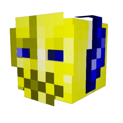 ACDIYFlamez Minecraft avatar head, 3D render