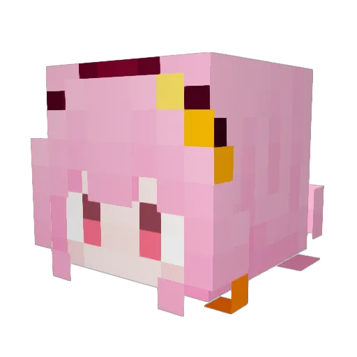 ACE11101 Minecraft avatar head, 3D render