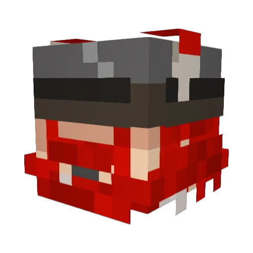ACE322 Minecraft avatar head, 3D render