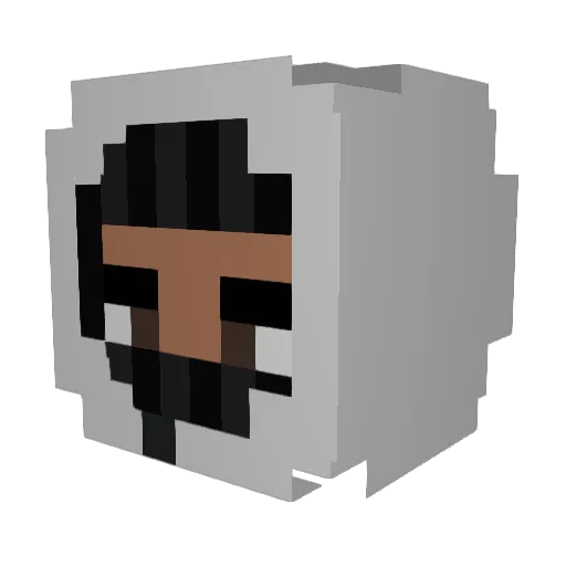 ACE4214 Minecraft avatar head, 3D render