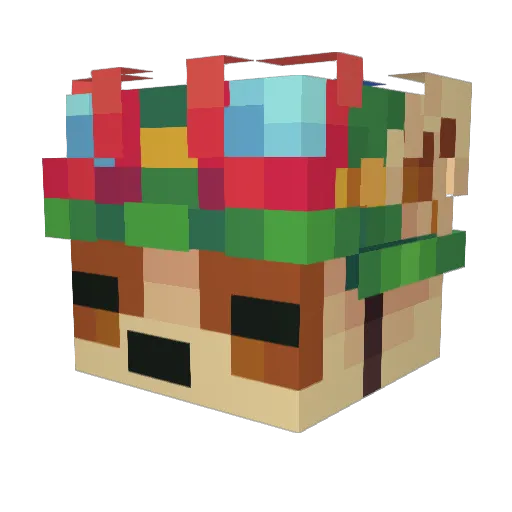 ACEHD1 Minecraft avatar head, 3D render