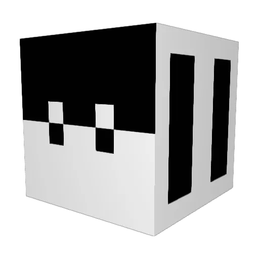 ACENOM1 Minecraft avatar head, 3D render