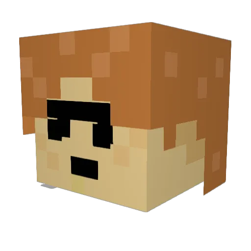 ACETDK Minecraft avatar head, 3D render